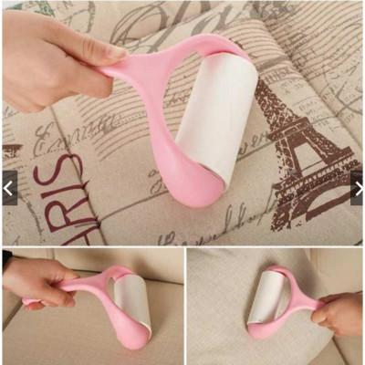 Con lăn bụi hồng có tay cầm làm sạch quần áo, ga giường ( Tặng kèm 2 Con lăn) Linh Chi Bedding