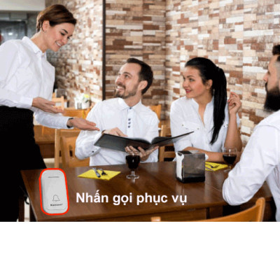 CHUÔNG CỬA KHÔNG DÂY DB658 (BLACK) THƯƠNG HIỆU KAWASAN