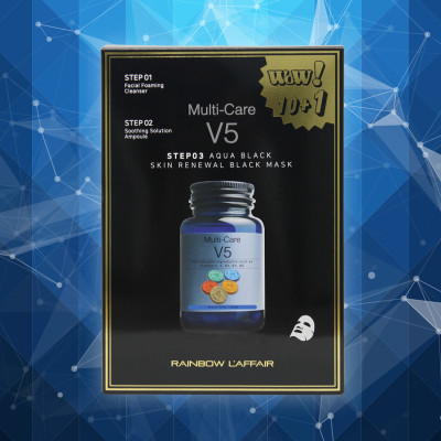 Hộp 11 mặt nạ kiềm dầu - ngăn ngừa mụn - nâng cơ mặt 3 bước Rainbow L