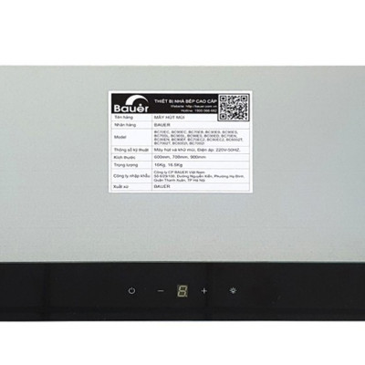 Máy hút mùi tiết kiệm điện năng BAUER BC 7002T - Hàng chính hãng