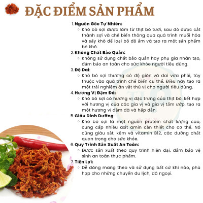KHÔ BÒ XÉ SỢI TÂN LỘC PHÁT THƠM NGON