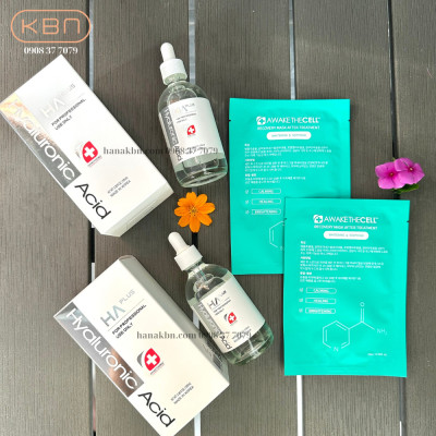 COMBO 2 CHAI SERUM HA PLUS - 100ml (Dưỡng Ẩm, Căng Bóng, Sáng Da, Mờ Nếp Nhăn) Hàng Chính Hãng + Tặng 50g Mặt Nạ Dẻo