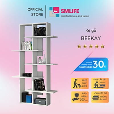 Giá sách trưng bày trang trí gia đình SMLIFE Beekay