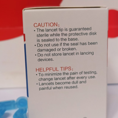 Kim Chích Máu Sinodraw Máy Đo Đường Huyết Sinocare ( 50 kim)