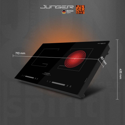 Bếp đôi điện từ hồng ngoại Junger SIS-66 | Công suất 4200W - INVENTER | Bảo hành 3 năm hàng chính hãng
