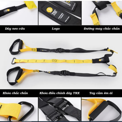 Bộ dây tập thể lực TRX P1 SUSPENSION thiết kế nhỏ gọn, chắc chắn và hỗ trợ tập Gym tại nhà hiệu quả.