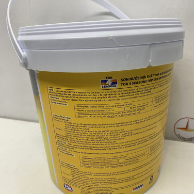 Sơn nước Toa 4 Season Top Silk dễ lau chùi nội thất màu xanh lá 7658 _5L