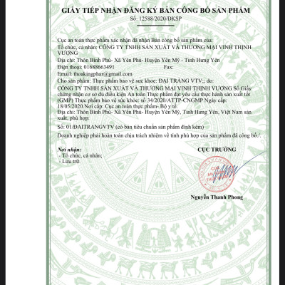 Viên uống Đại tràng VTV Vinh Thịnh Vượng VV, hộp 40v, dùng cho người bị viêm đại tràng cấp, mãn tính