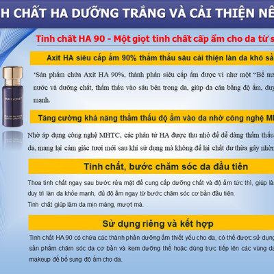 Bộ Tinh Chất HA 90 S+Miracle Dưỡng Ẩm, Chống Nhăn 15ml/lọ, Set/3 lọ 