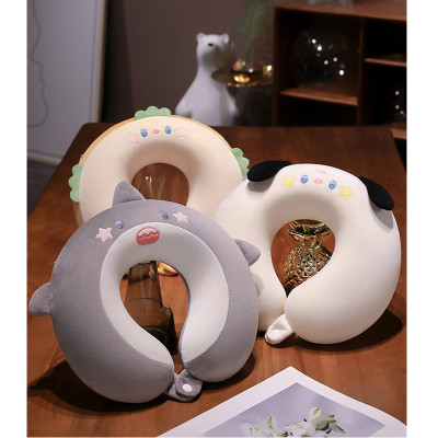 Gối chữ U làm bằng mút hoạt tính, gối kê cổ dễ thương dùng để máy bay, xe hơi, du lịch, kê cổ cổ gối ngủ trưa văn phòng-GC876488