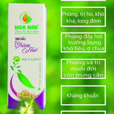 Tinh dầu Tràm ngâm củ nén 10ml - Hoa Nén