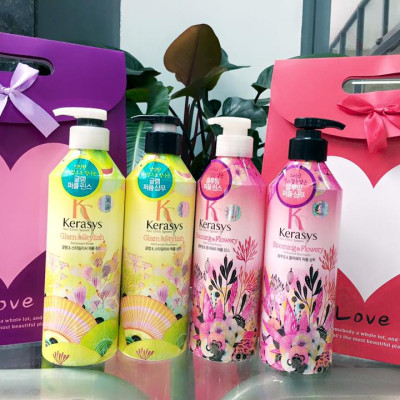 Dầu gội/xả nước hoa KeraSys Blooming& flowery - Hương tuyết tùng và linh lan Hàn Quốc 600ml