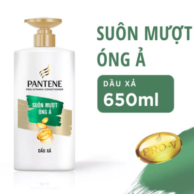 Dầu Xả Pantene Suôn Mượt Óng Ả Chai 650ml