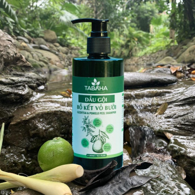Dầu Gội Thảo Mộc Bồ Kết Vỏ Bưởi TaBaHa 300ml Hỗ Trợ Giảm Rụng Tóc Cho Mẹ Sau Sinh