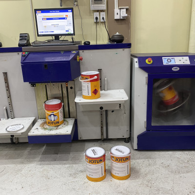 Sơn chịu nhiệt 600oC Jotun Solvalitt màu xanh lá Green 7075 _ 5L