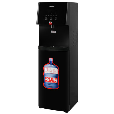 Cây nước nóng lạnh Toshiba RWF-W1830BV(K) - Chức năng Eco, tiết kiệm điện, Nút cảm ứng, Tự ngắt điện khi quá tải - Hàng chính hãng - Bảo hành 12 tháng, Chất lượng Nhật bản