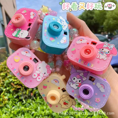 Đồ Chơi Máy Ảnh Chiếu Hình Kuromi, Melody, Hello Kitty, Cún Trắng Cho Bé Kèm Set Vòng Cổ - Quà tặng cho bé - HÀNG CHÍNH HÃNG MINIIN