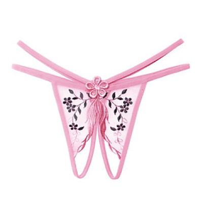 Quần lót lọt khe, quần hở đáy sexy quyến rũ thêu hoa