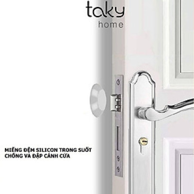 1 Miếng Đệm Trong Suốt Silicone, Chặn Cửa Dán Tường, Chống Va Đập Cánh Cửa, Mềm Mại Và Siêu Dính, An Toàn, Tiện Dụng. TakyHome 1700tron