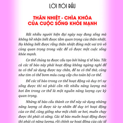 Thân Nhiệt Quyết Định Sinh Lão Bệnh Tử + Thân Nhiệt Năng Lượng Cốt Yếu Của Sự Sống