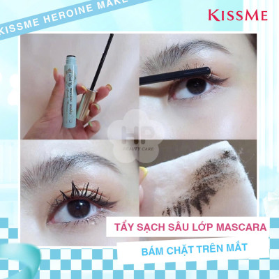 Combo Mascara Chuốt Cong Tơi Mi Và Tẩy Trang Mi Kissme Heroine Make