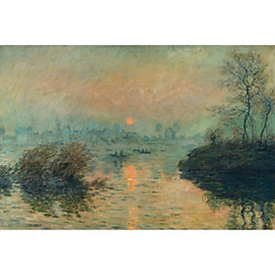 Tranh in giấy dó – Tranh phong cảnh Claude Monet in trên giấy dó thủ công – Bộ tranh Ấn Tượng trên giấy dó