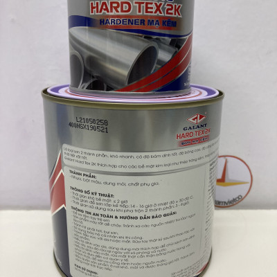 Sơn sắt mạ kẽm không cần lót Galant Hard Tex 2K Sky Blue 402 1L/bộ