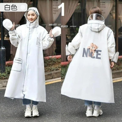  Áo Mưa Thời Trang Gấu Nice - Áo Mưa 1 Người Đi Xe Máy Đi Xe Đạp