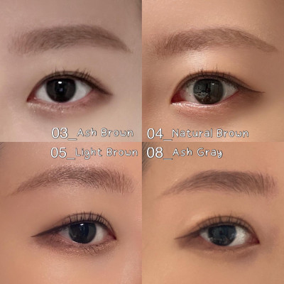 Bút Chì Sáp Kẻ Lông Mày Chống Trôi Lõi Siêu Mịn Màu Xám Tro Kissme Heavy Rotation Eyebrow Pencil 0,09 G
