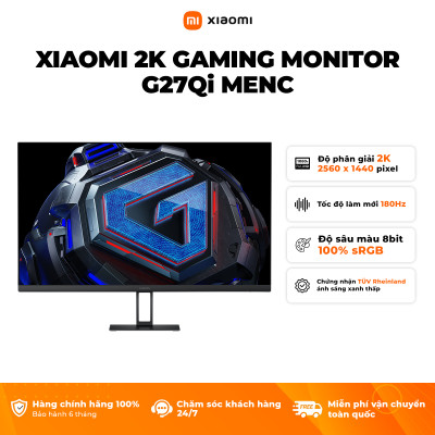 Màn Hình Gaming Xiaomi 2K Gaming Monitor G27Qi | Độ phân giải 2K | Tần Số Quét 180Hz | Phản Hồi 1ms | Hàng Chính Hãng