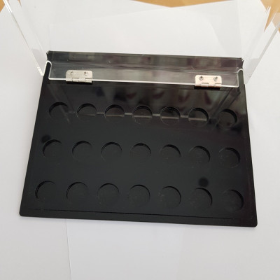 Bảng son rỗng đựng má hồng, phấn mắt, son môi 21 ô rỗng có nắp đậy chống bụi bẩn 