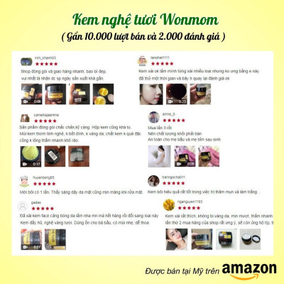 Bộ chăm sóc mẹ đẹp như tiên, giúp da mặt sáng khỏe và trắng hồng mịn màng Wonmom (1 sữa rửa mặt hữu cơ+ 1 kem nghệ tươi)
