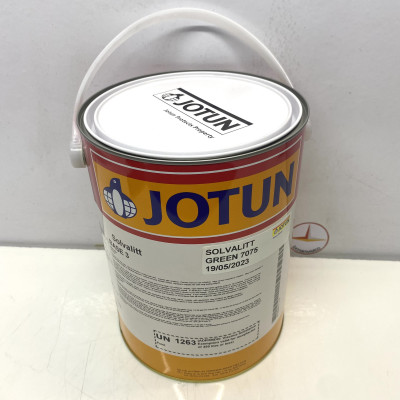 Sơn chịu nhiệt 600oC Jotun Solvalitt màu xanh lá Green 7075 _ 5L