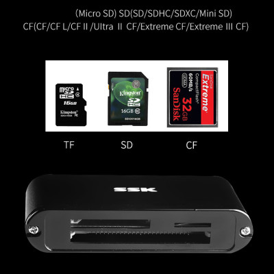 Đầu đọc thẻ nhớ đa năng tốc độ cao USB 3.0 SSK SCRM630 - Hàng Chính Hãng