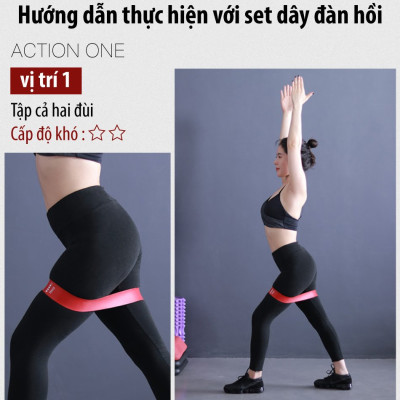 BG Bộ 5 dây đàn hồi tập gym tập yoga,Dây đàn hồi mini band,dây đàn hồi kháng lực cao cấp, dây đàn hồi tập thể dục (hàng nhập khẩu)