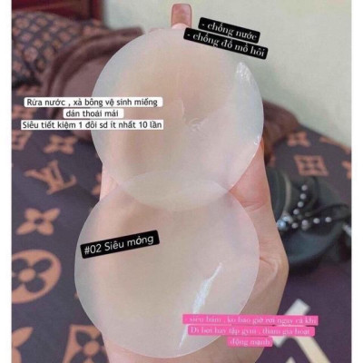 Miếng dán ngực silicon tàng hình siêu dính ti