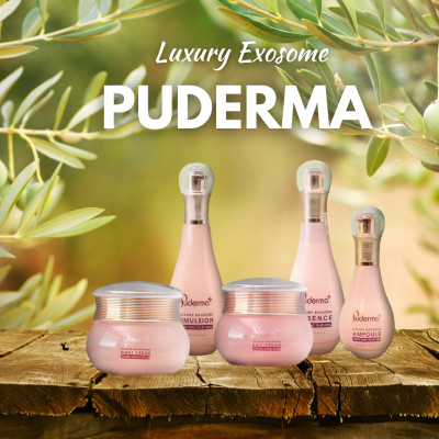 Tinh chất Huyết thanh tái tạo phục hồi Luxury Exosome Ampoule 50ml, phiên bản nâng cấp từ dưỡng hỗ trợ xóa nám Puderma White Jade Serum 50 ml : dưỡng trắng, mờ nám, tàn nhang, tái tạo những tế bào mới, dưỡng trắng, mờ nám, tàn nhang, làm săn chắc làn da.