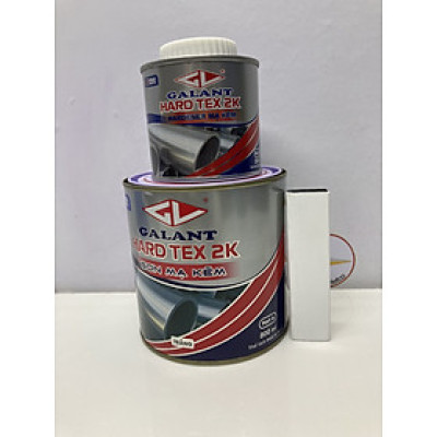 Sơn sắt mạ kẽm không cần lót Galant Hard Tex 2K White 400 1L