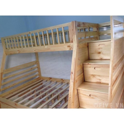 Giường Tầng Bình Long Gỗ Tự Nhiên