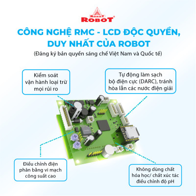 Máy Lọc Nước Điện Giải iON Kiềm ROBOT iONQueen 511 Chế Độ Nóng Nguội Lạnh - Hàng Chính Hãng