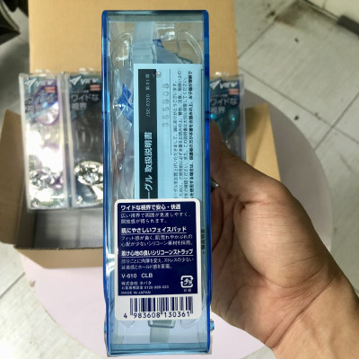 Bộ Kính Bơi VIEW V610 CLB (Xanh Trắng) Chống Sương Mù Chống tia UV Và Nón Bơi View V31 (Trắng) - Hàng chính hãng 100% sản xuất tại Nhật Bản