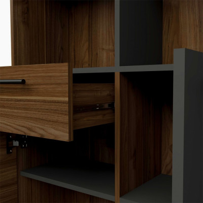 Giá sách bằng gỗ kiểu dáng nhỏ gọn SMLIFE Belphegor