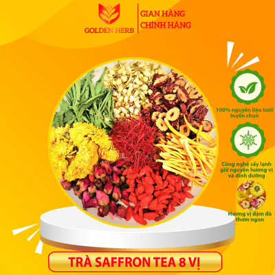 Set quà Nhụy Hoa Nghệ Tây Saffron SALAM 3Gr tặng Salam 1gr và Trà Dưỡng Nhan Saffron Tea