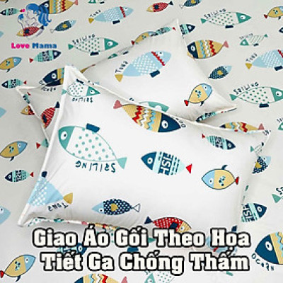 Bộ 2 Áo gối vải lụa chống thấm, vỏ gối có đủ kích thước yêu cầu