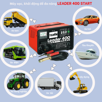 Máy Sạc & Khởi Động Ắc Quy Telwin LEADER 400 START