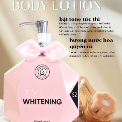 Kem Dưỡng Trắng Da SYLIC Whitening Body Lotion Full Size Hương nước hoa - Dưỡng trắng, cấp ẩm, chống nắng