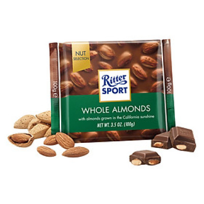 Socola Sữa Nhân Hạnh Nhân Ritter Sport (100g)