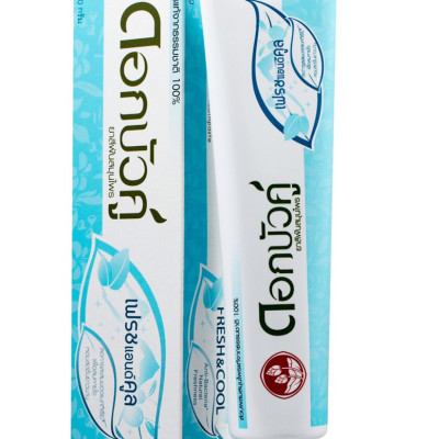 Kem đánh răng thảo dược thơm mát trắng sáng răng hương bạc hà Dokbuaku COOL & FRESH - 150g/Tuýp