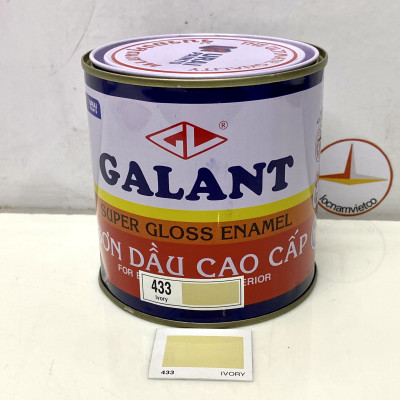 Sơn dầu Galant màu vàng Ivory 433 _ 0.8L