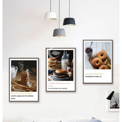 TRANH BỘ 3 TREO TƯỜNG CỠ ĐẠI KÈM KHUNG - TREO QUÁN CAFE- TB3BAFCF405